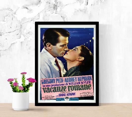 Vacanze romane framed poster