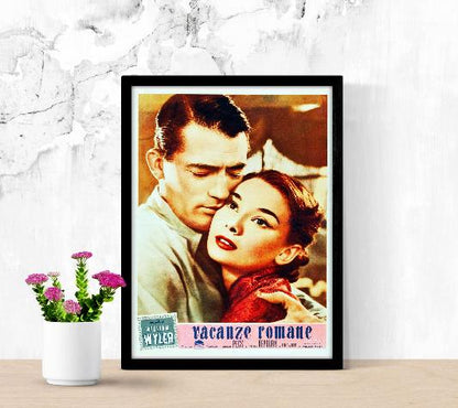 Vacanze romane framed poster