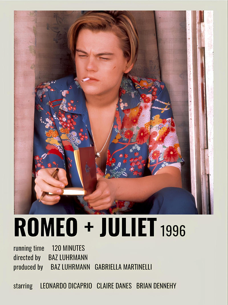 Romeo & Juliet minimalist paper poster