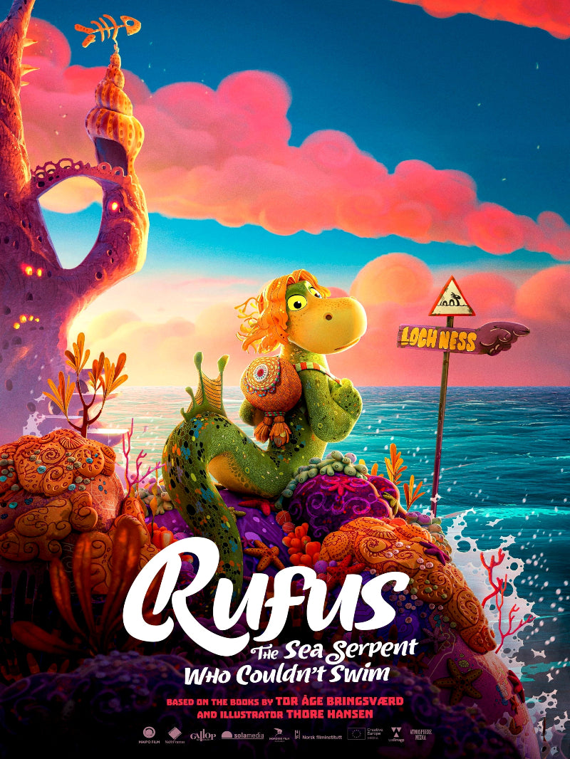 Rufus The Sea Serpent Who Couldn't Swim paper poster