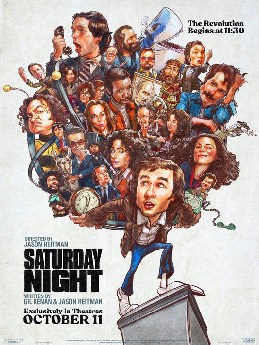 Saturday Night paper poster