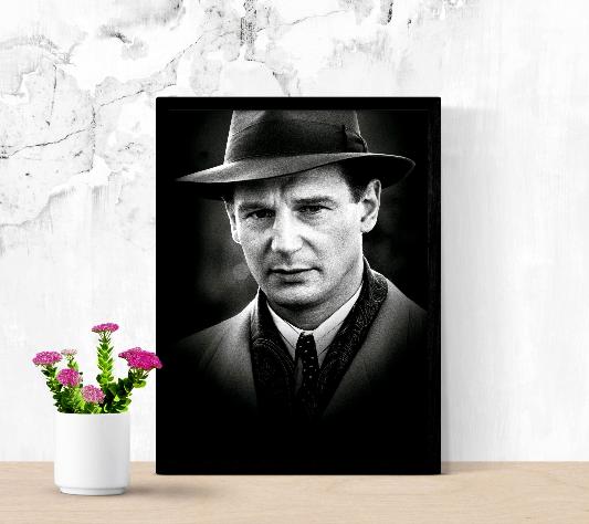 Liam Neeson is Oscar Schindler framed poster