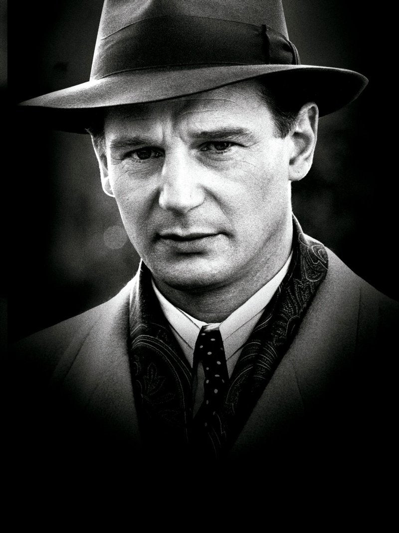 Liam Neeson is Oscar Schindler paper poster