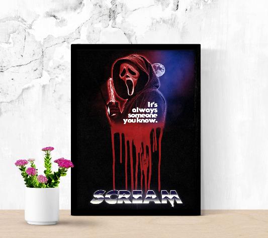 Scream framed poster