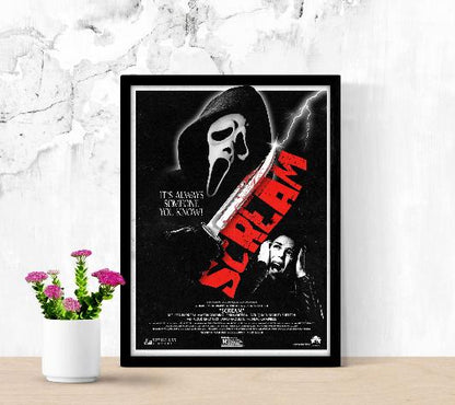 Scream framed poster