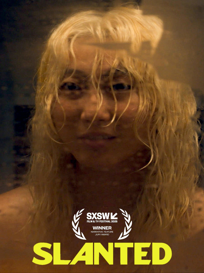 Slanted paper poster