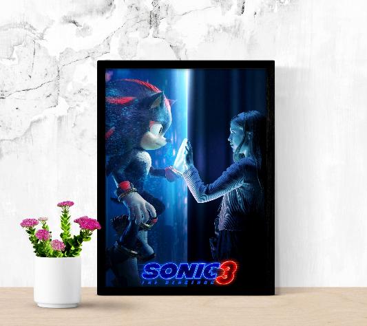 Sonic The Hedgehog 3 fraed poster