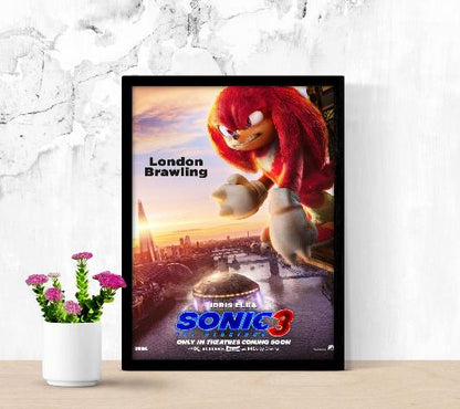 Sonic The Hedgehog 3 framed poster