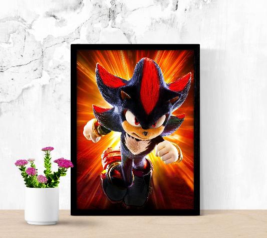 Sonic The Hedgehog 3 framed poster