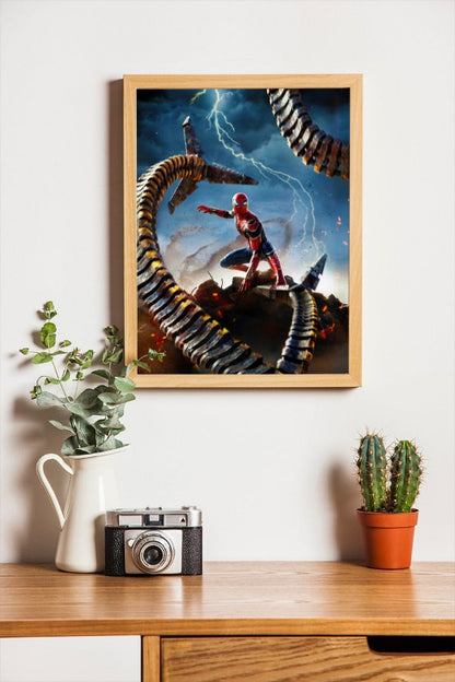 Spider Man No Way Home - framed poster