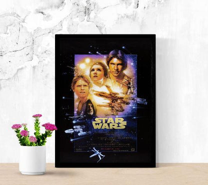 Star Wars framed poster