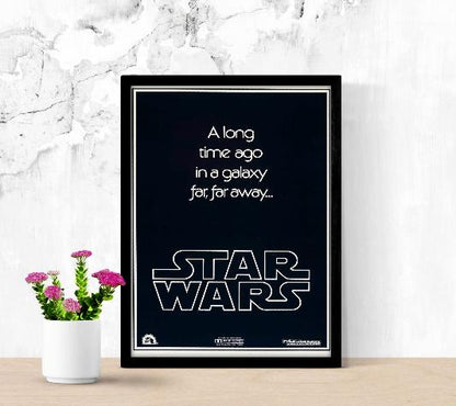 Star Wars framed poster