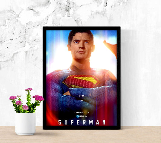 Superman framed poster