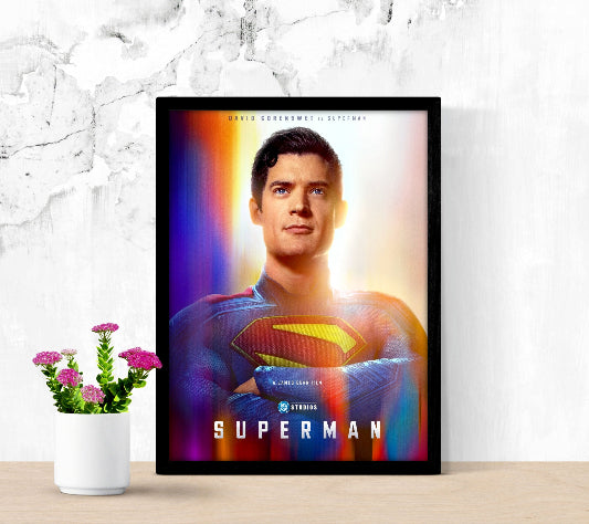 Superman framed poster