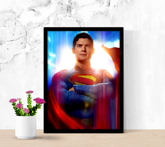 Superman framed poster