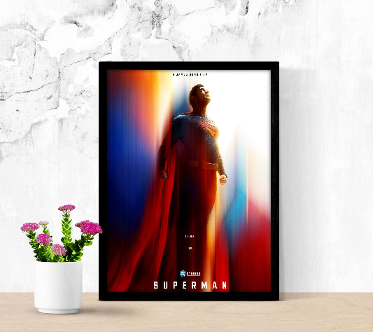 Superman framed poster