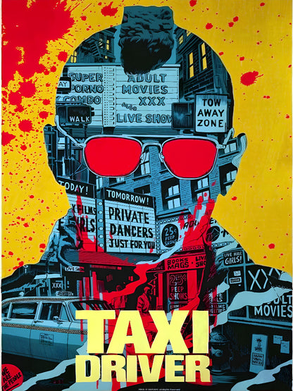 Taxi Driver Cinematic Wall Art paper poster