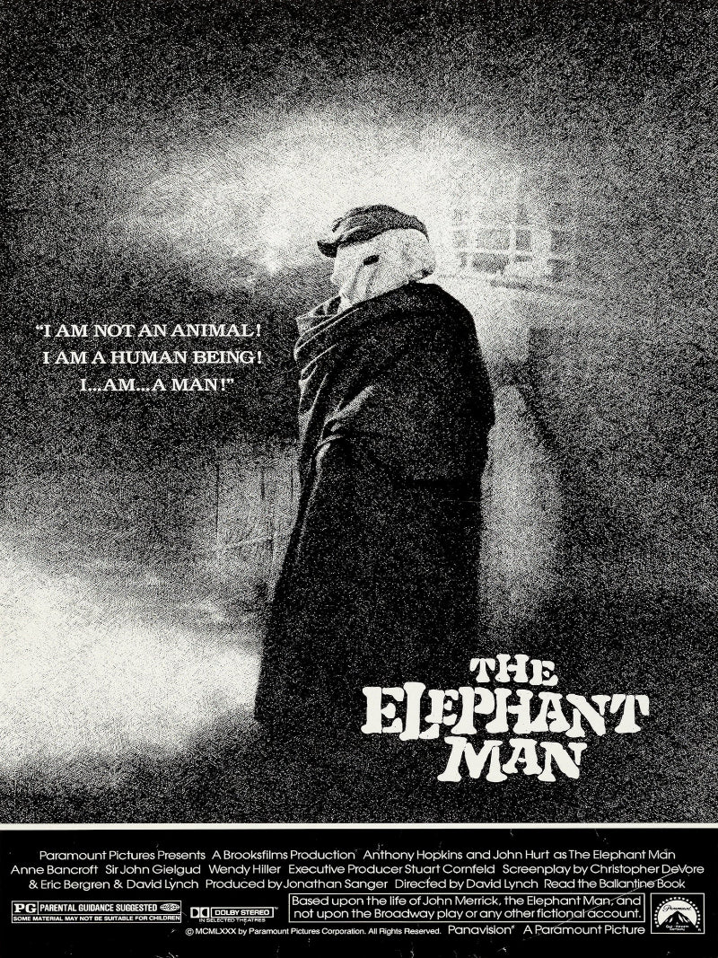 The Elephant Man paper poster