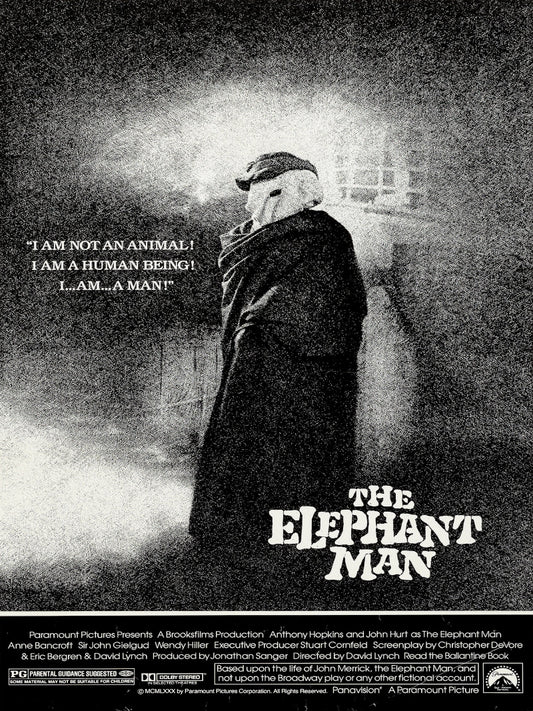 The Elephant Man paper poster