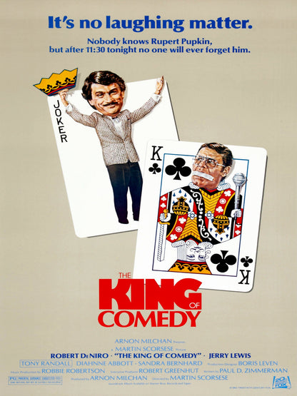 The King of Comedy paper poster