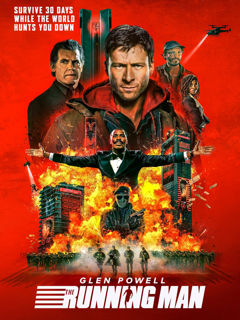 The Running Man paper poster