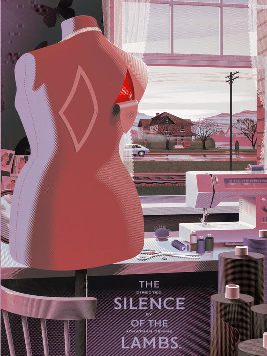 The Silence of The Lambs paper poster