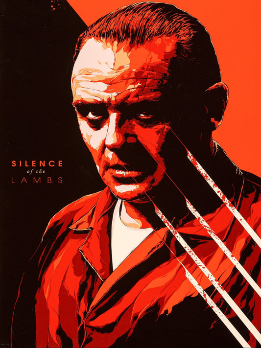 The Silence of The Lambs paper poster