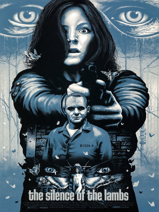 The Silence of The Lambs paper poster