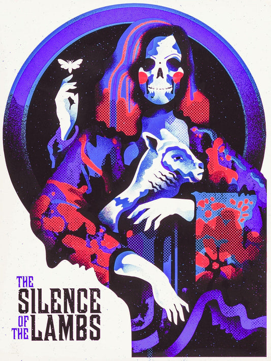 The Silence of The Lambs paper poster