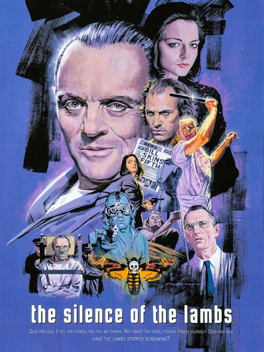 The Silence of The Lambs paper poster