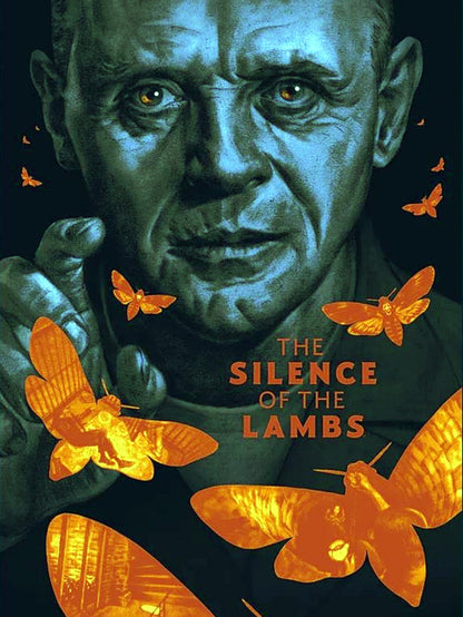 The Silence of The Lambs paper poster