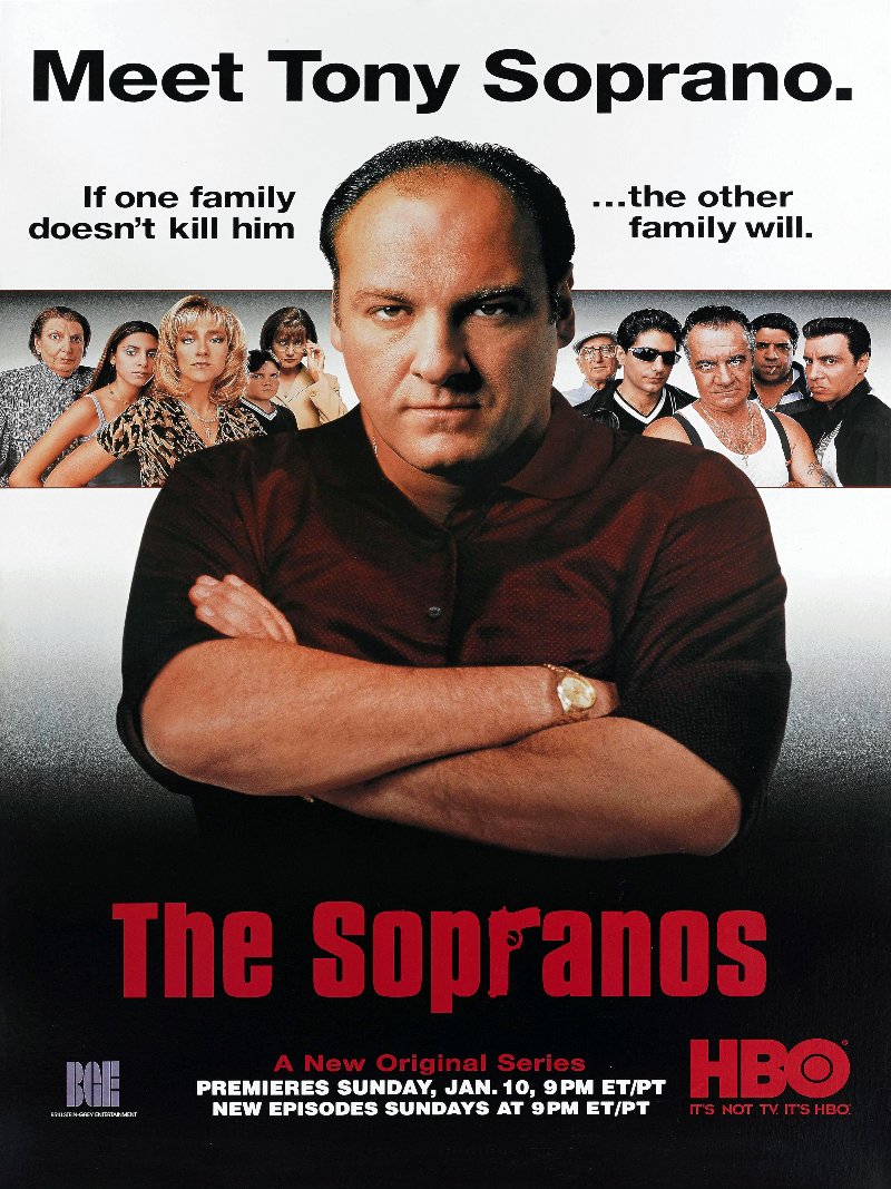 The Sopranos paper poster