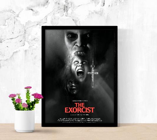 The Exorcist framed poster