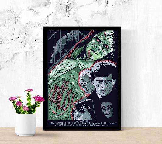 The Exorcist framed poster