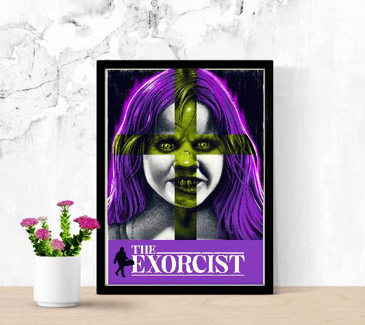 The Exorcist framed poster