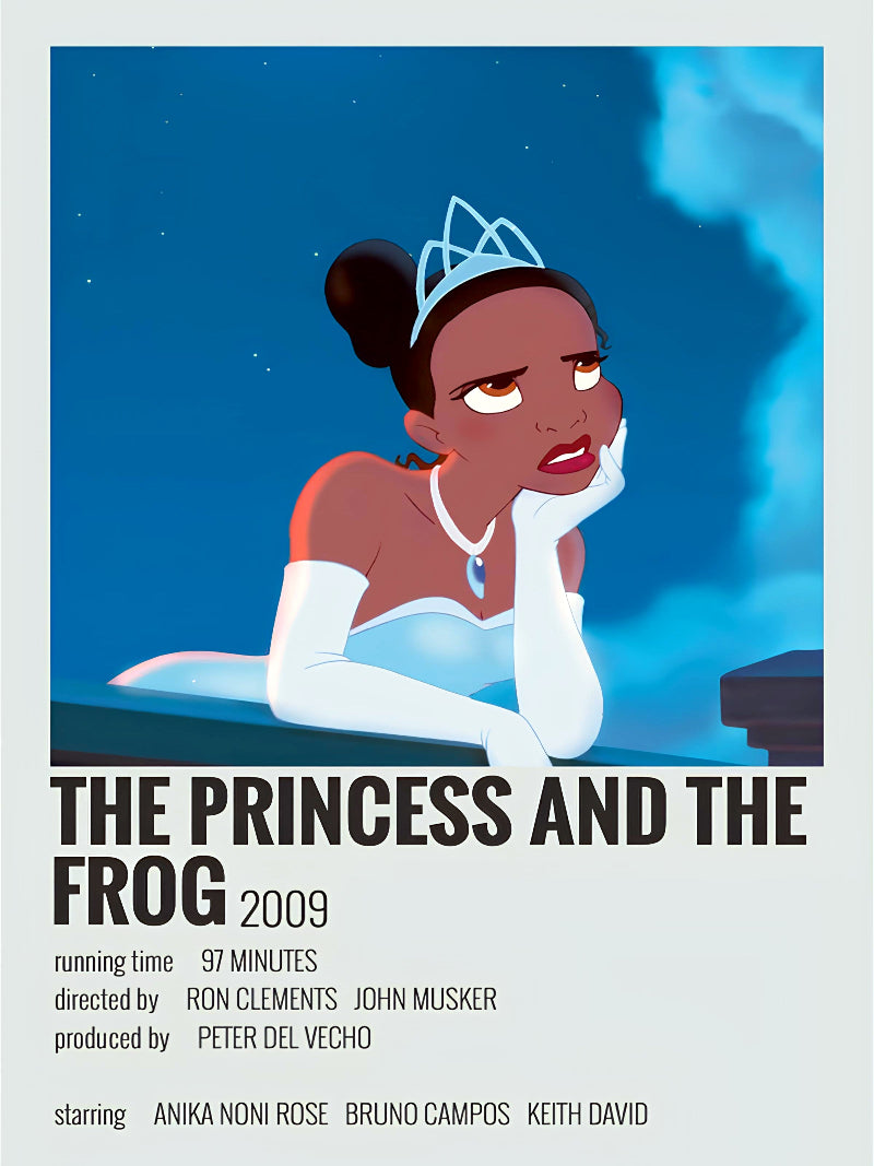 The Princess and The Frog minimalist paper poster