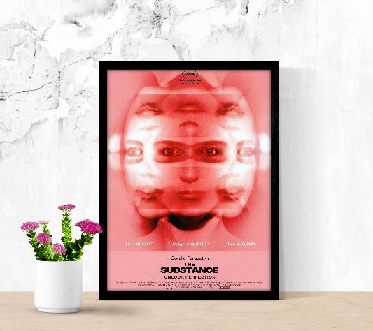 The Substance framed poster