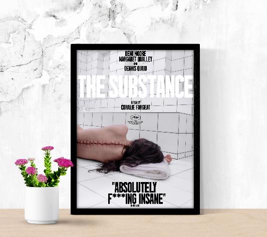 The Substance framed poster