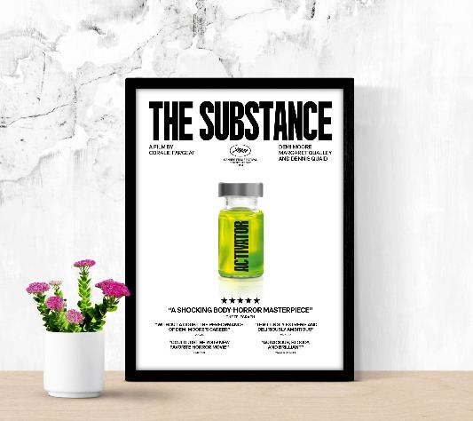 The Substance framed poster