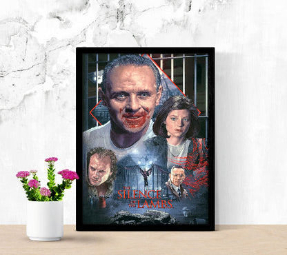 The Silence of The Lambs framed poster