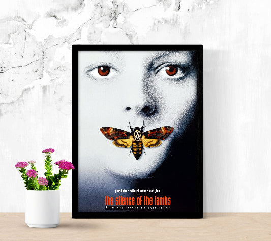 The Silence of The Lambs framed poster