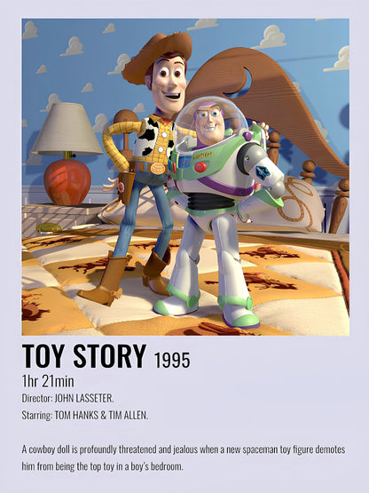 Toy Story minimalist paper poster