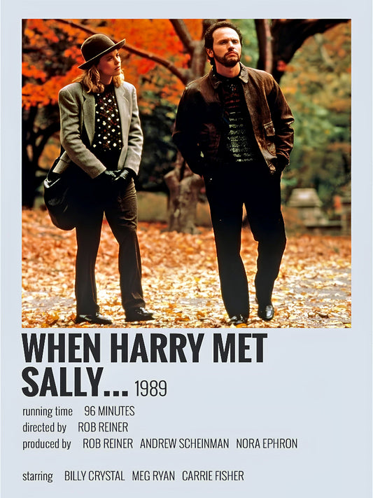 When Harry Met Sally minimalist paper poster