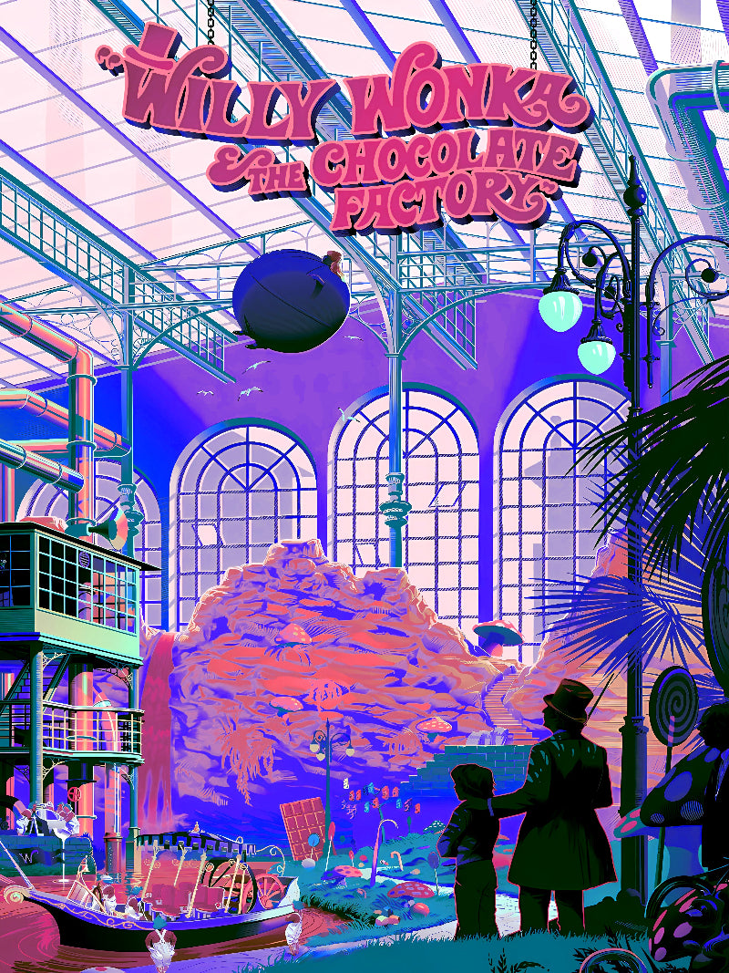 Willy Wonka Cinematic Wall Art paper poster