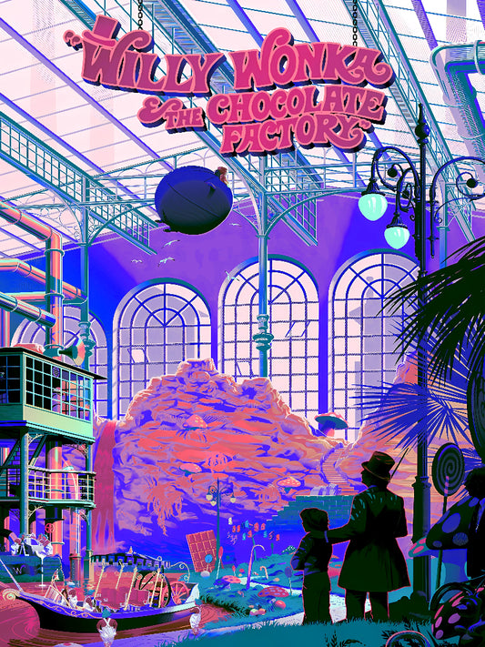 Willy Wonka Cinematic Wall Art paper poster
