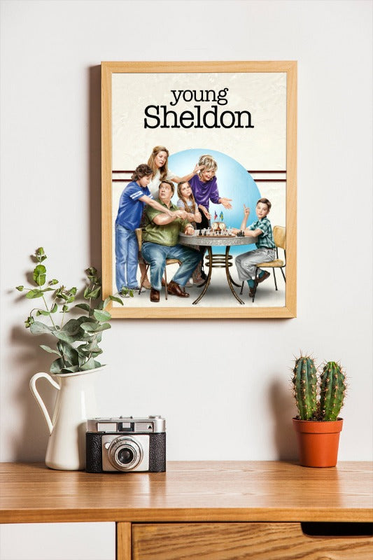 Young Sheldon - framed poster